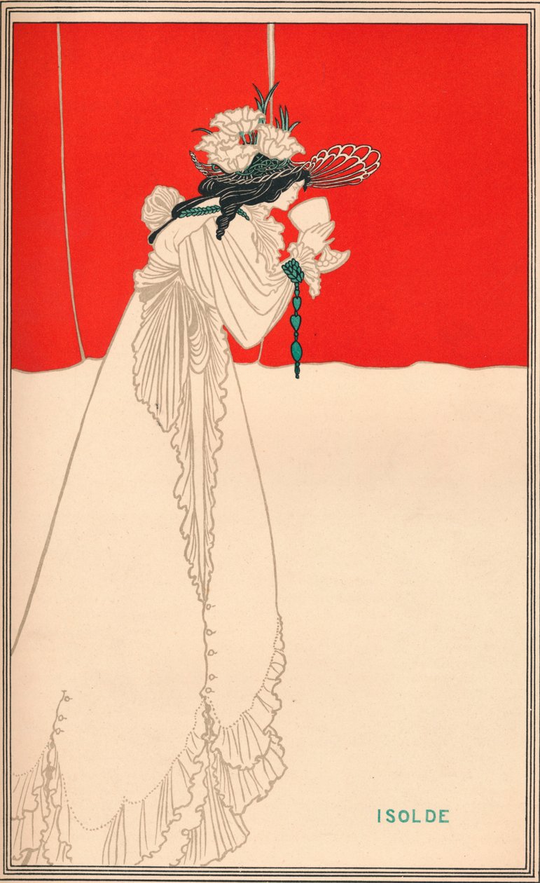 Isolde, c1895, 1896 tekijältä Aubrey Beardsley