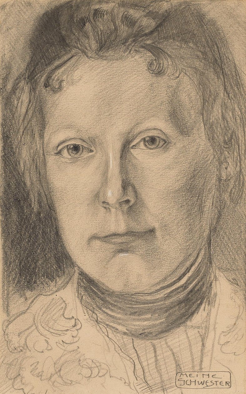 Bildnis Ottilie Macke ("Meine Schwester") tekijältä August Macke