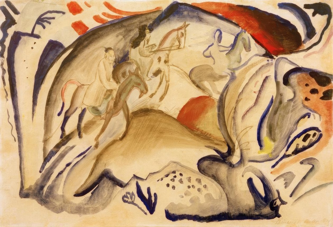 Kiinalainen Reiter tekijältä August Macke
