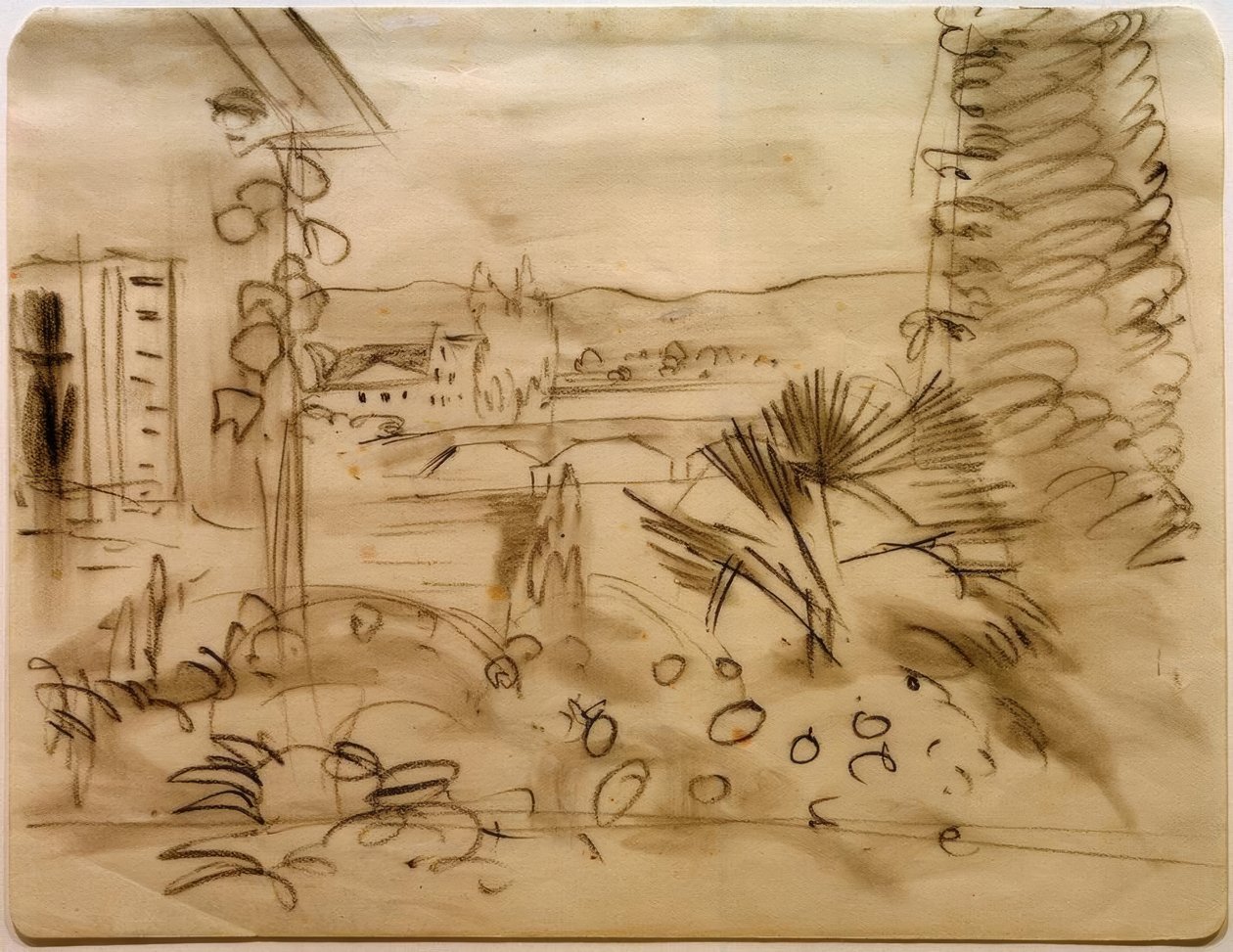 Gartenhaus im Rhônetal tekijältä August Macke
