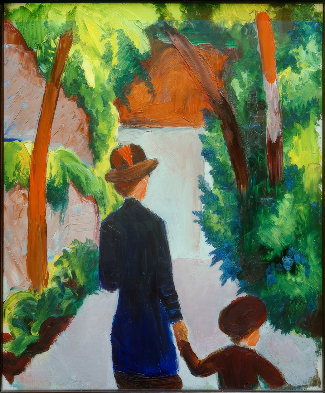 Mutter und Kind im Park tekijältä August Macke