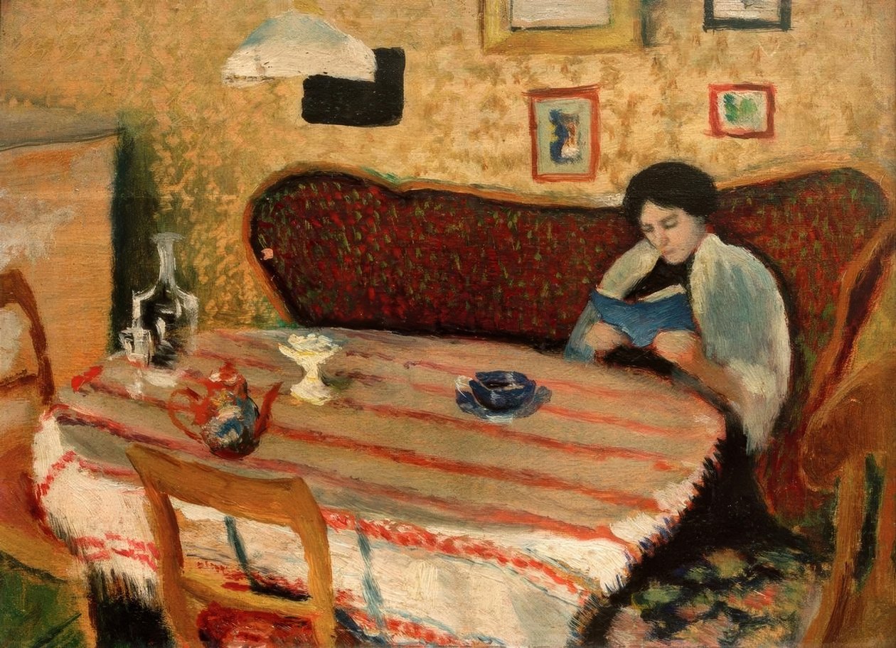 Unser Wohnzimmer Tegernseessä tekijältä August Macke