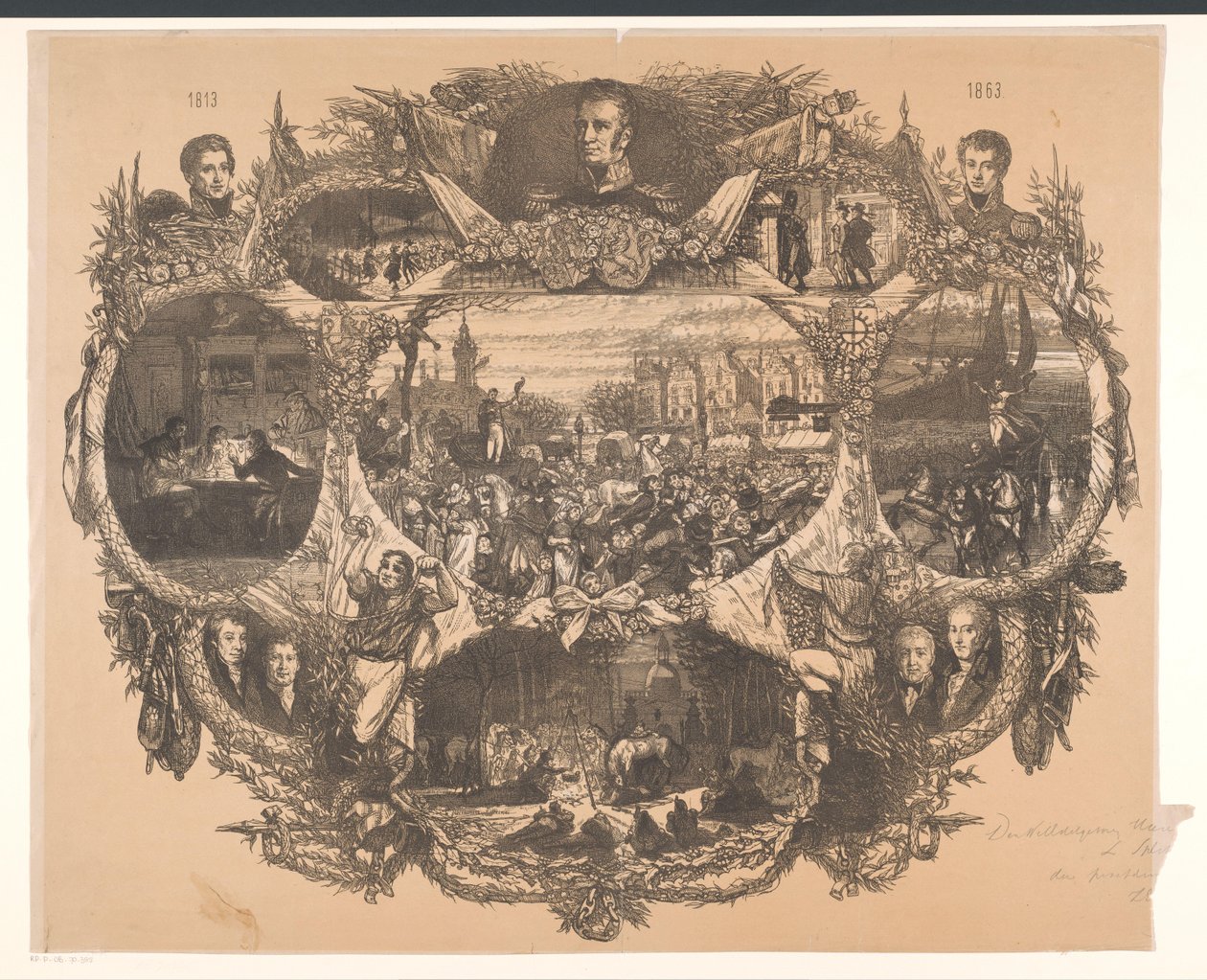 Kiltti vuoden 1863 marraskuun juhlien muistoksi tekijältä August Allebe