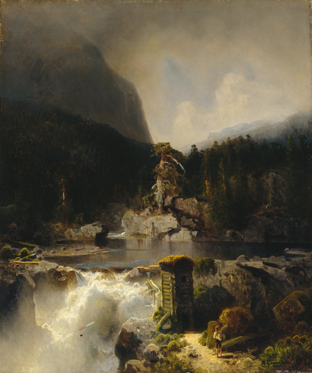 Møllefossen tekijältä August Cappelen