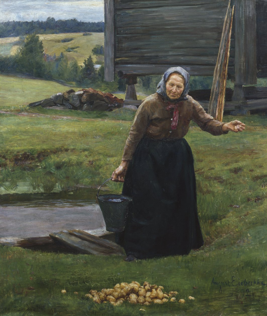 Perunoiden pesu tekijältä August Eiebakke