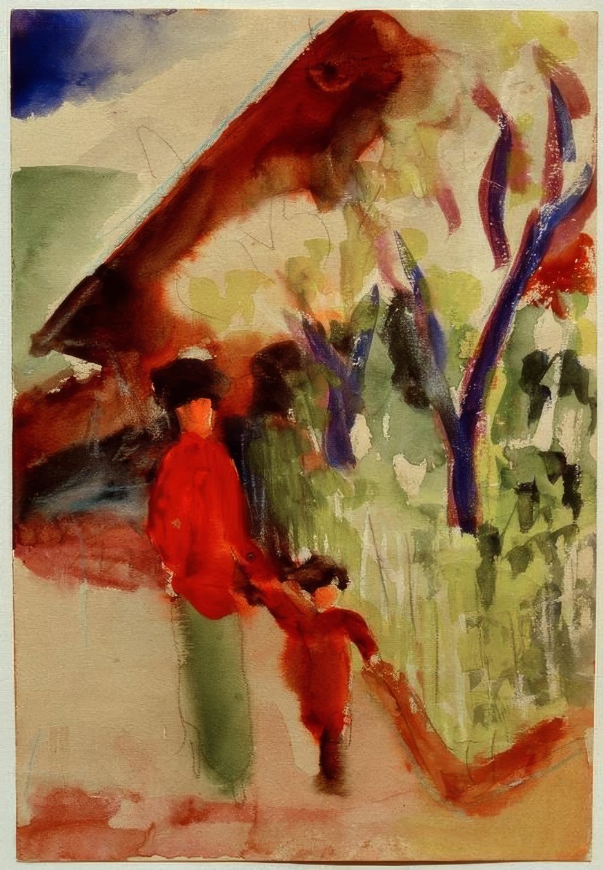 Sveitsin talossa tekijältä August Macke
