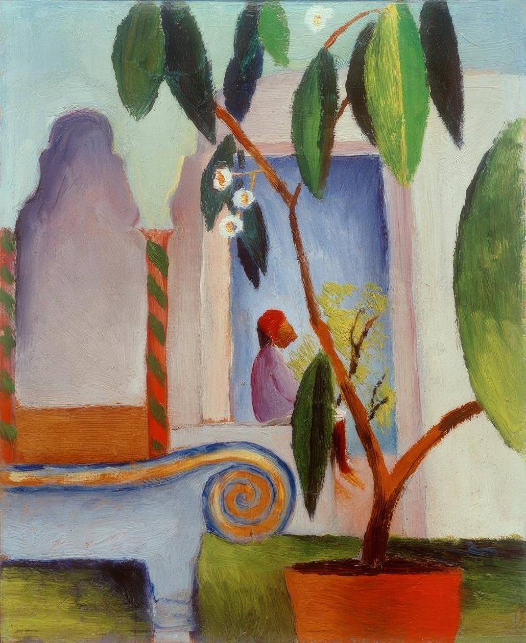 Arabisches Café (kleiner Türke) tekijältä August Macke