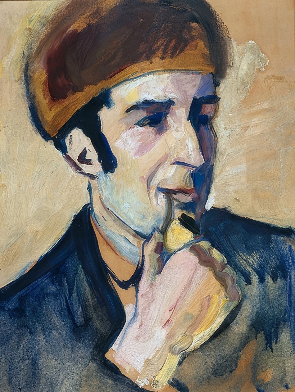 Franz Marcin muotokuva. 1910 tekijältä August Macke