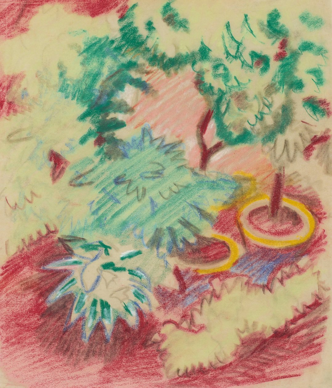 Kukkaruukut. tekijältä August Macke