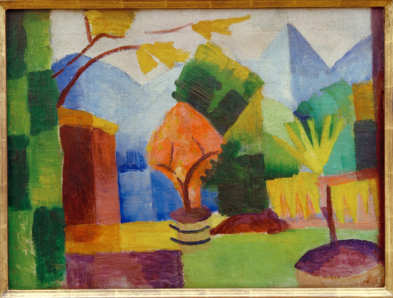 Garten am Thuner See tekijältä August Macke