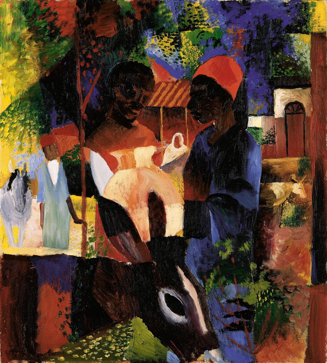 Markkinat Tunisissa tekijältä August Macke
