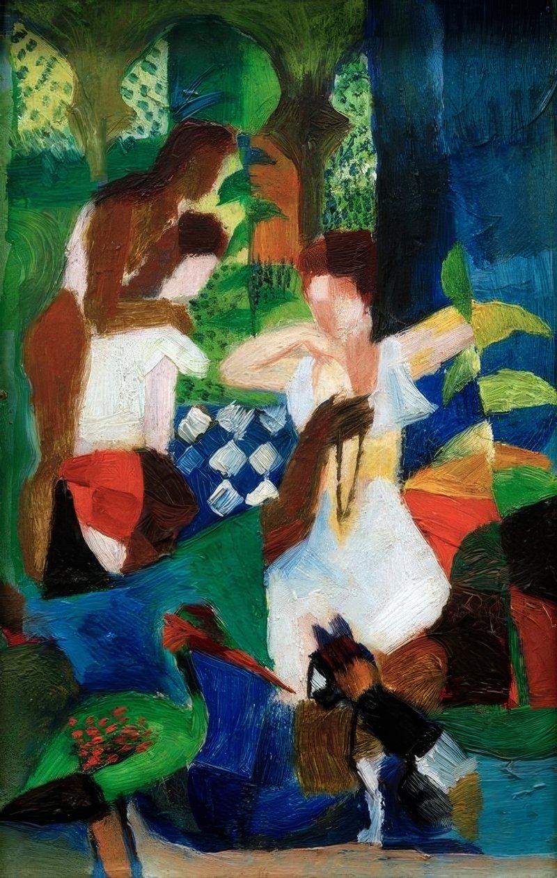 Turkischer Schmuckhändler tekijältä August Macke