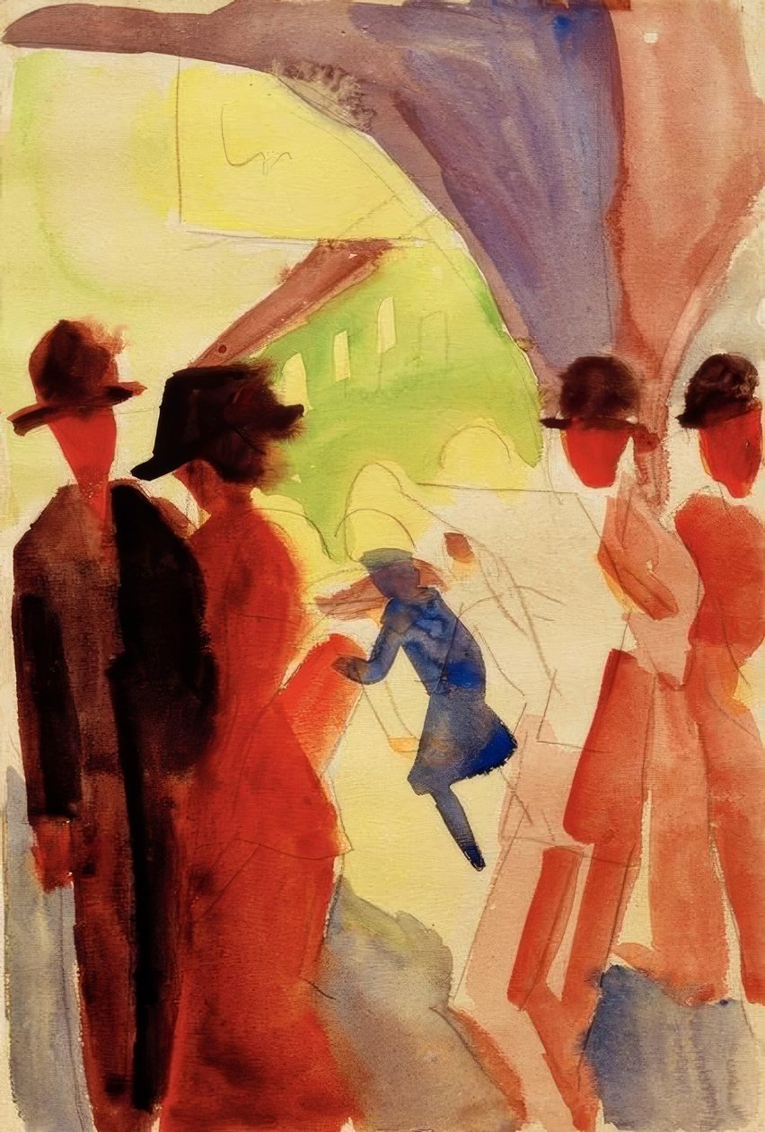 Unter den Lauben Thun I:ssä tekijältä August Macke