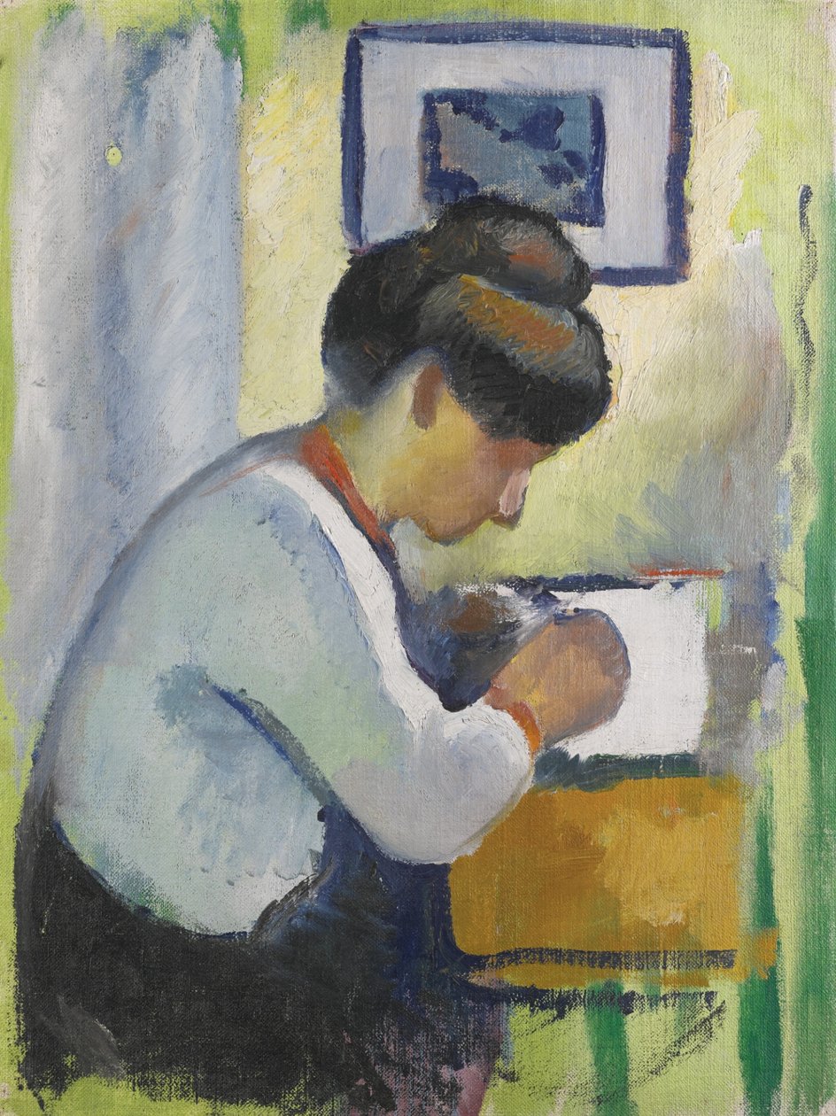 Nainen Kirjoittaminen tekijältä August Macke