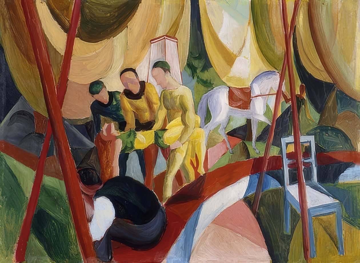 Sirkus. 1913 tekijältä August Macke
