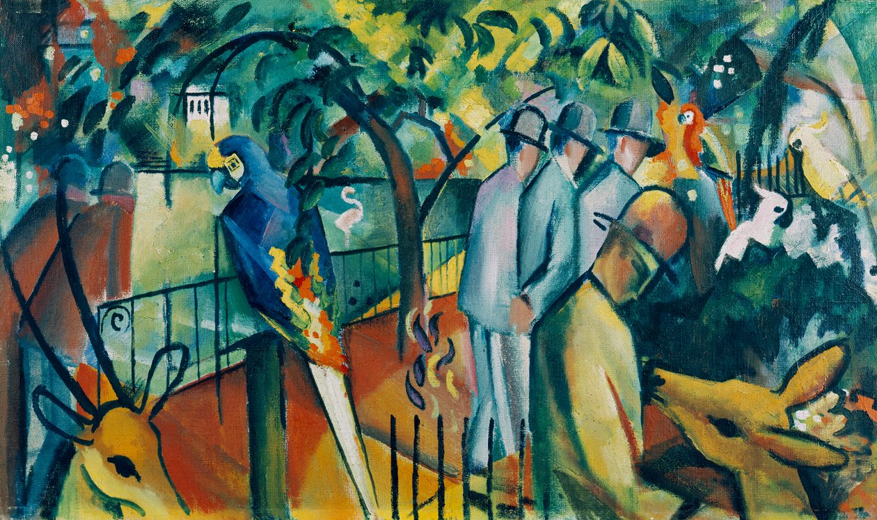 Eläintarha I tekijältä August Macke