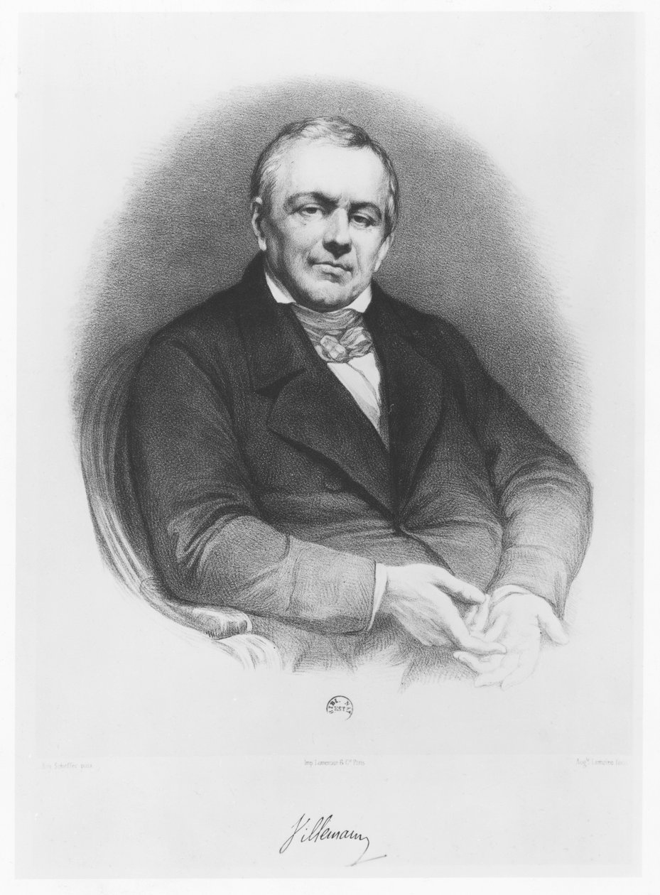 Abel-Francois Villemain tekijältä Auguste Charles Lemoine