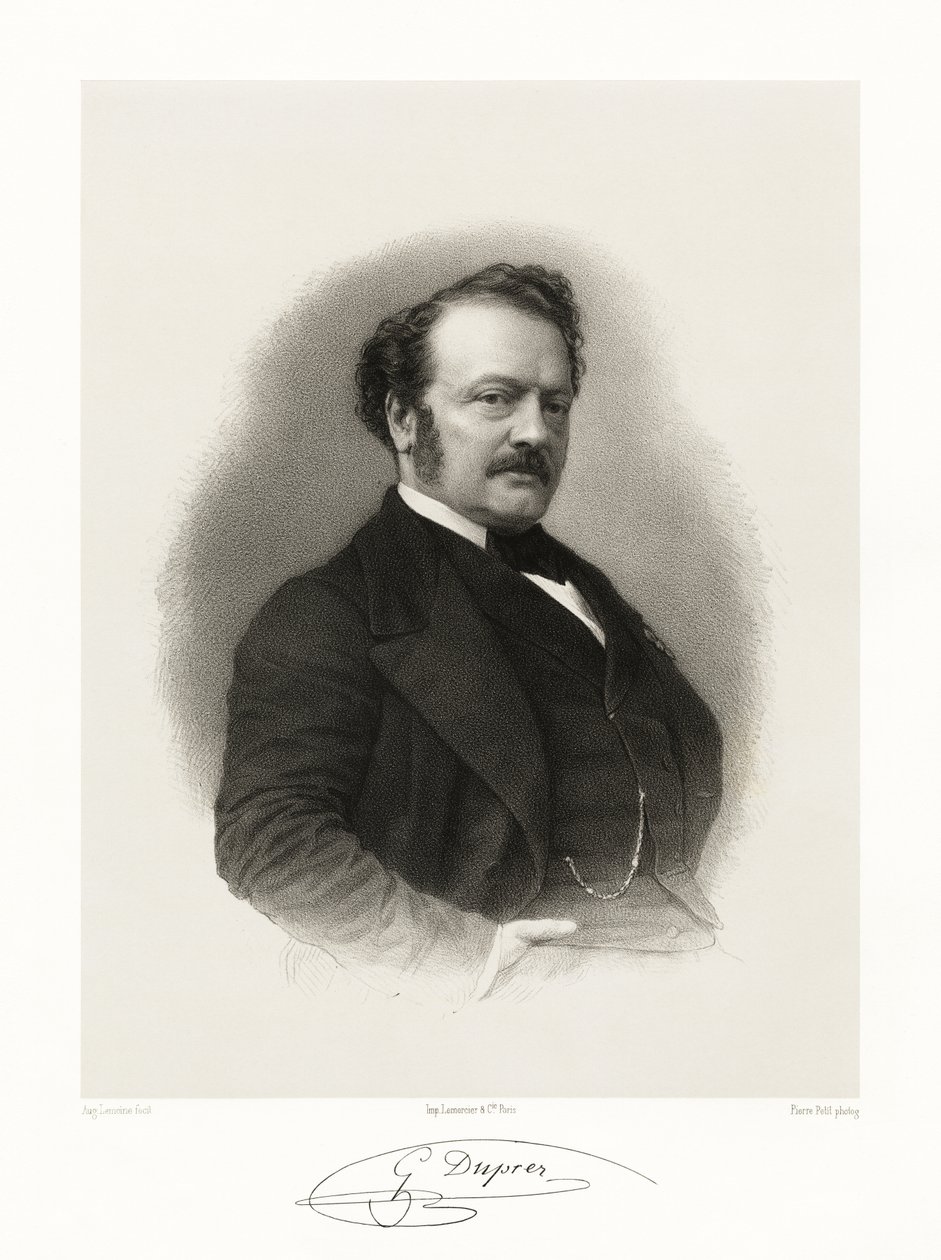 Gilbert Duprez, 1865-66 tekijältä Auguste Charles Lemoine