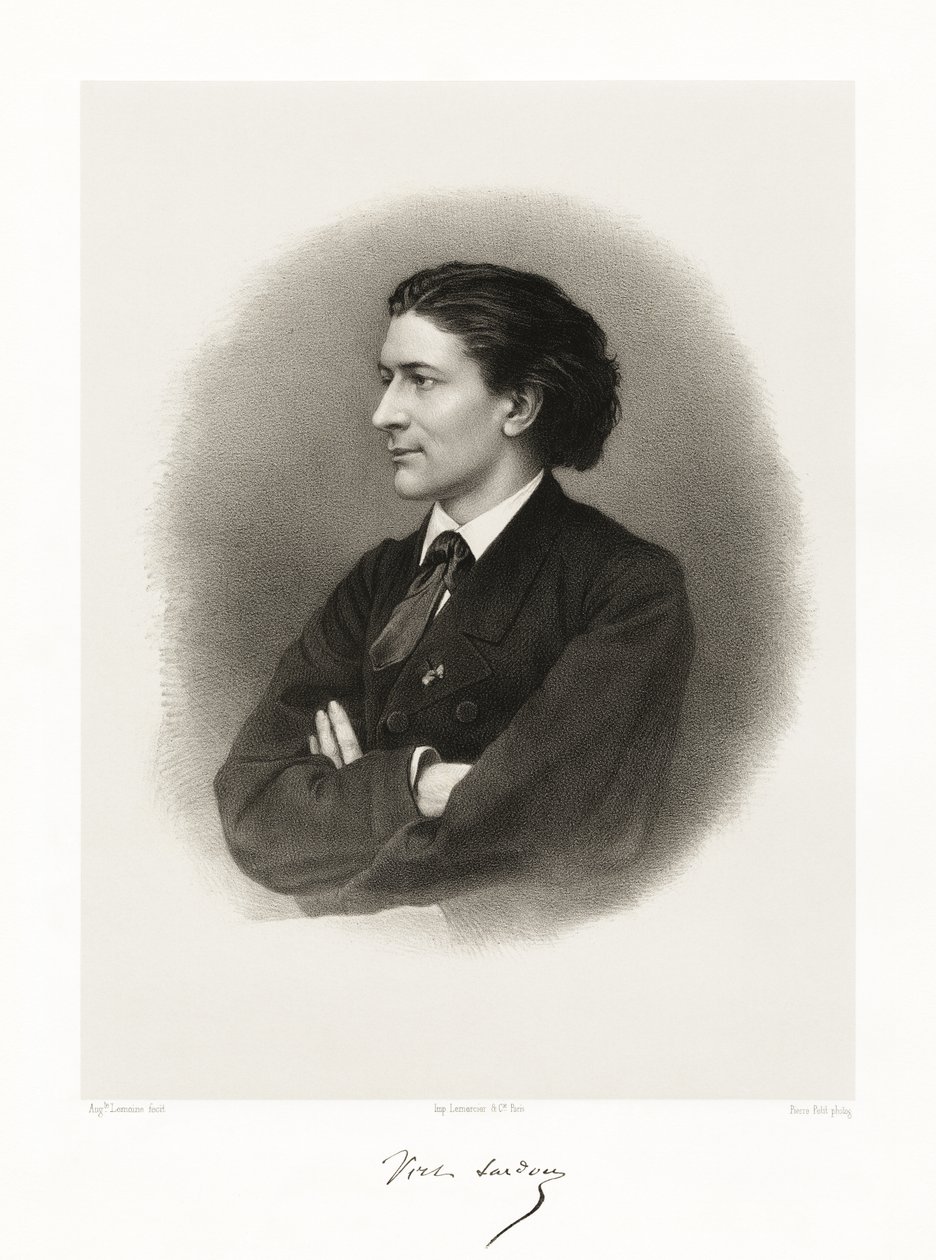 Victorien Sardou, 1865-66 tekijältä Auguste Charles Lemoine