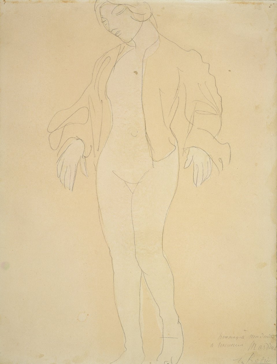 Alaston nainen tanssija tekijältä Auguste Rodin