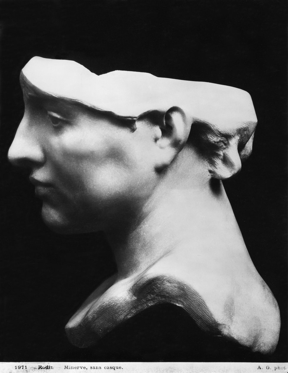 Minerva ilman kypärää, 1896 (marmori) (katso myös 414549) tekijältä Auguste Rodin