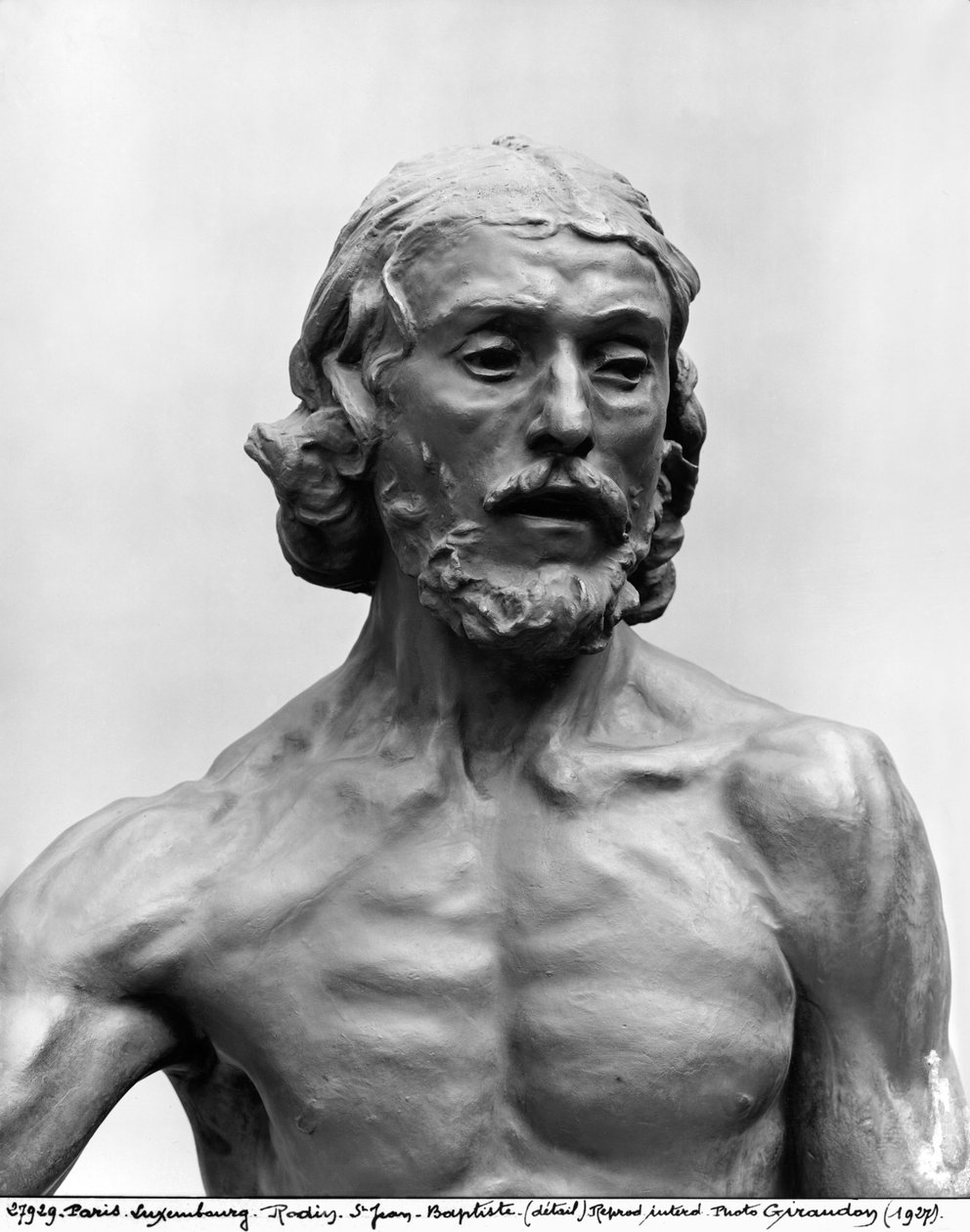 Pyhä Johannes Kastaja, 1878-80 (yksityiskohta) (katso myös 279787) (pronssi) tekijältä Auguste Rodin