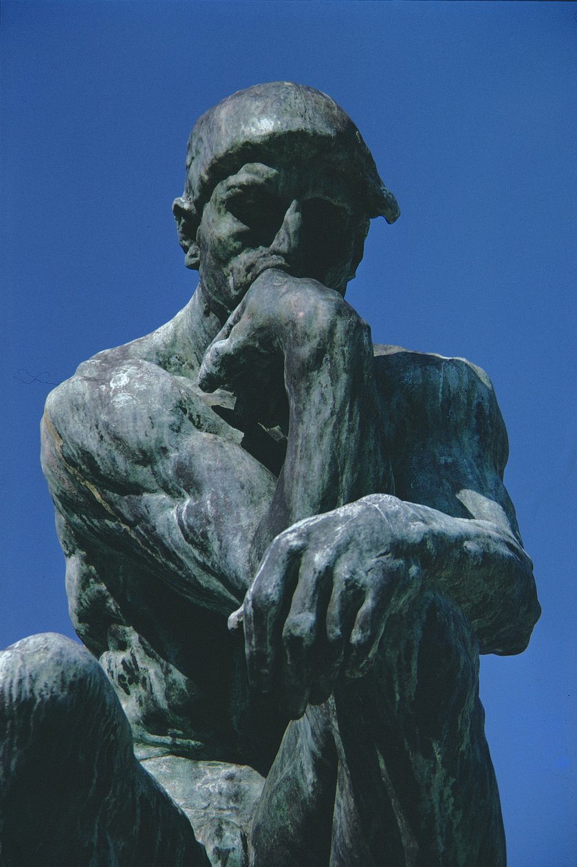 Ajattelija (pronssi) tekijältä Auguste Rodin