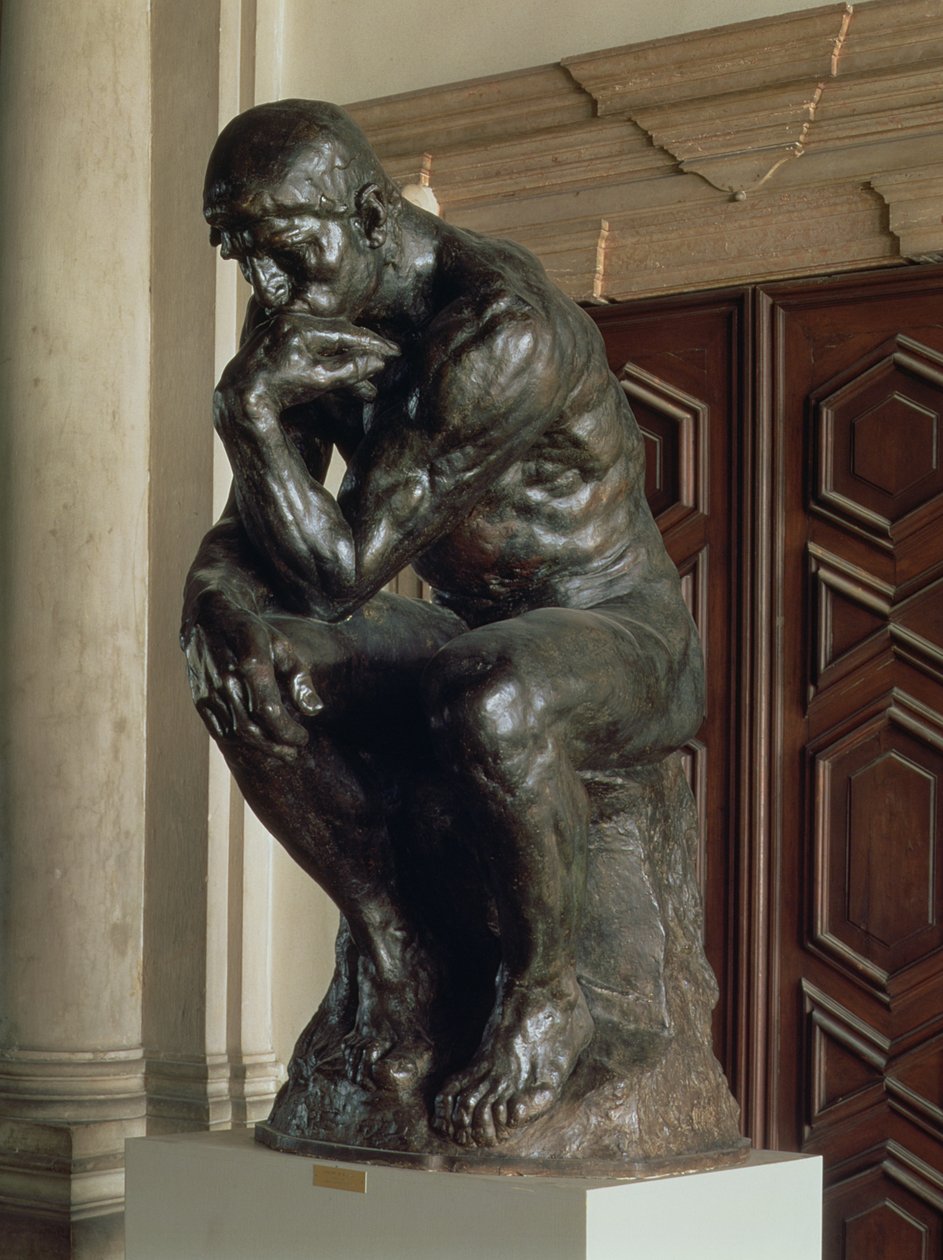 Ajattelija (pronssi) tekijältä Auguste Rodin