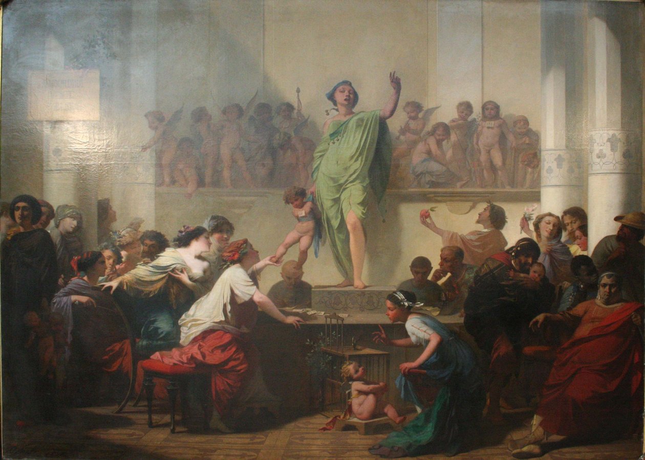 Rakkaus huutokaupassa tekijältä Auguste Barthelemy Glaize