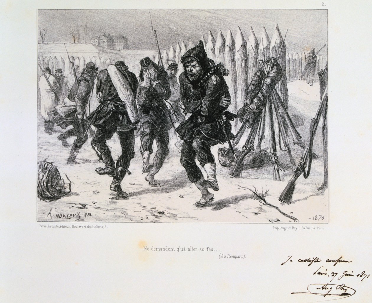 Pariisin piiritys, Ranskan ja Preussin sota, 1870 1871. tekijältä Auguste Bry
