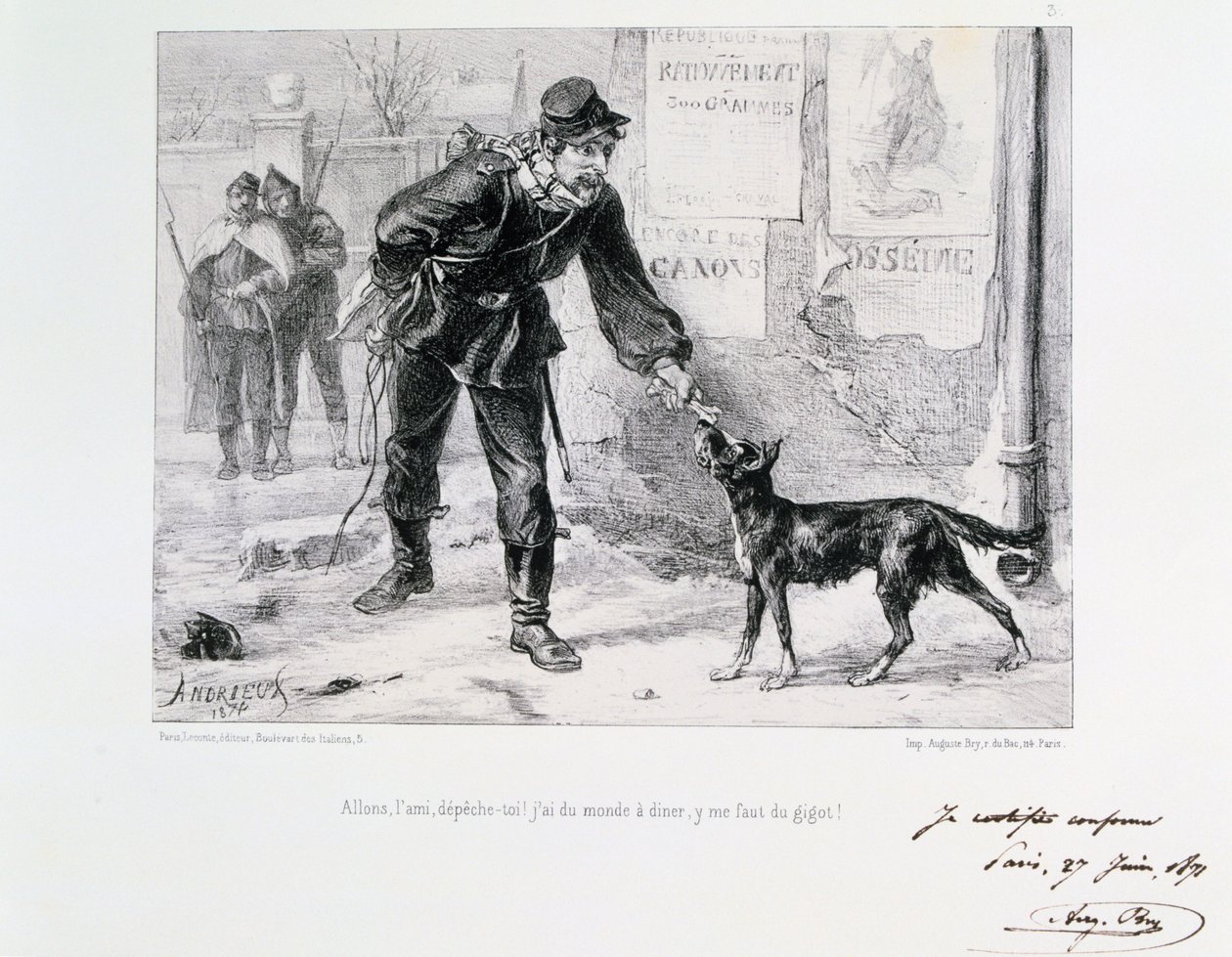 Pariisin piiritys, Ranskan ja Preussin sota, 1871. tekijältä Auguste Bry
