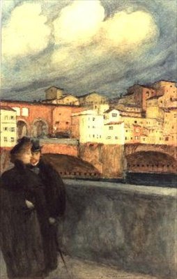 Ponte Vecchio, Firenze tekijältä Auguste Francois Gorguet