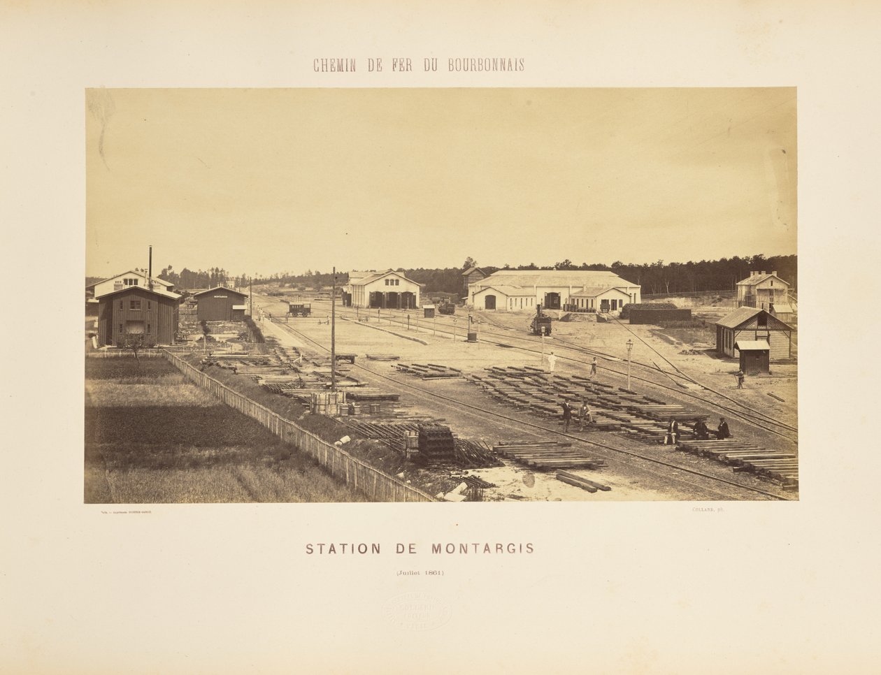 Montargisin asema tekijältä Auguste Hippolyte Collard