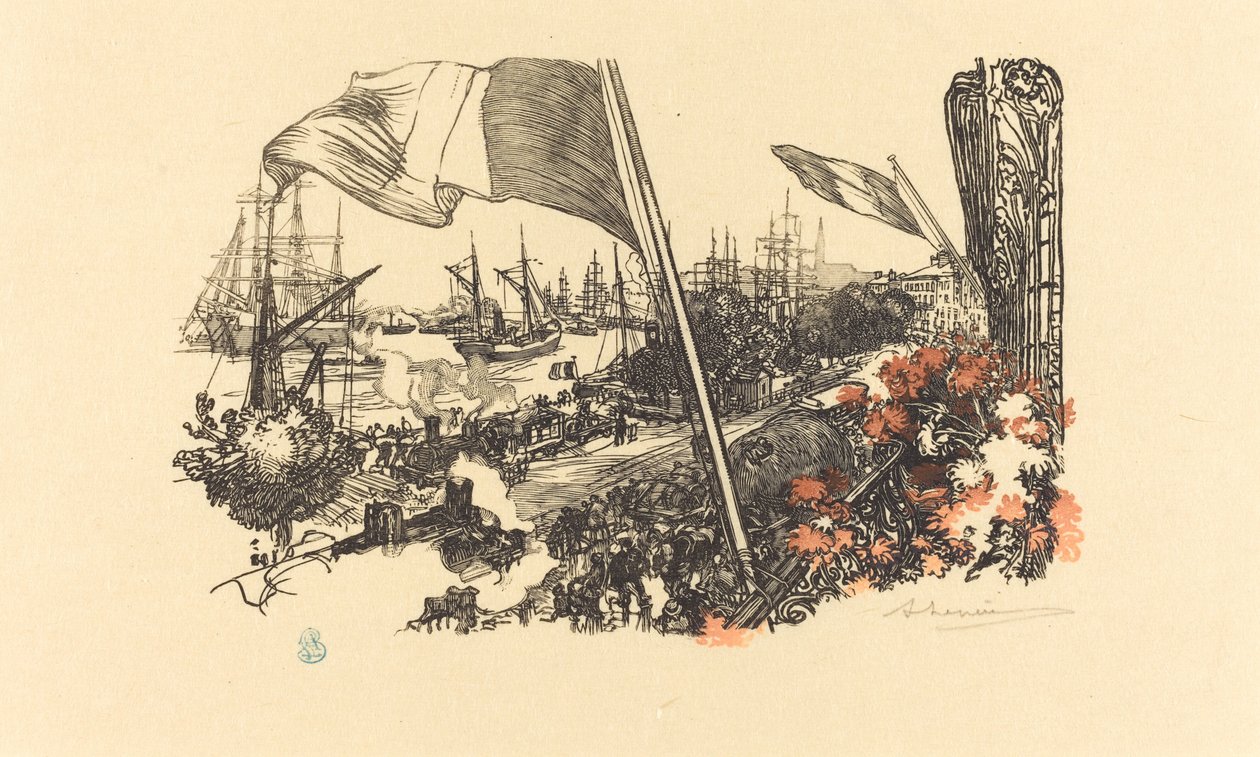 Omistussivu tekijältä Auguste Lepere
