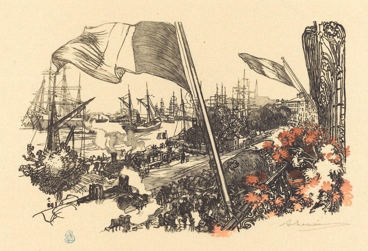 Dedikaatiosivu, julkaistu 1900. tekijältä Auguste Lepere