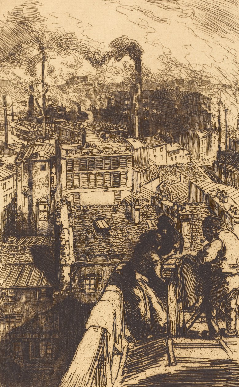 Gobelins Quarter Gobelins Quarter, 1893. tekijältä Auguste Lepere