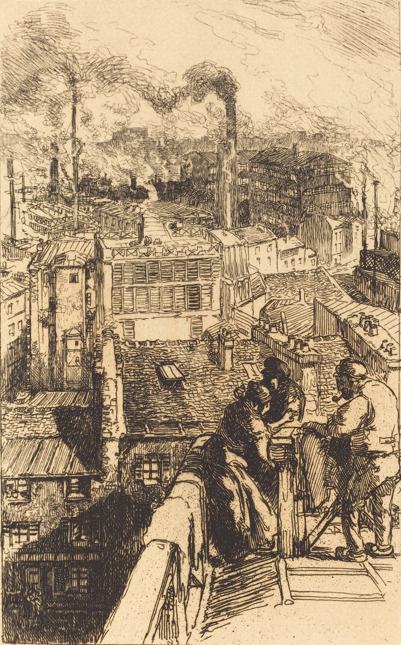 Gobelins Quarter Gobelins Quarter, 1893. tekijältä Auguste Lepere