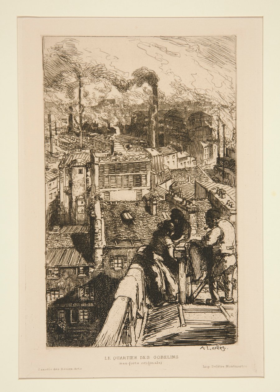 Gobelins-alue (The Goblin tekijältä Auguste Lepere