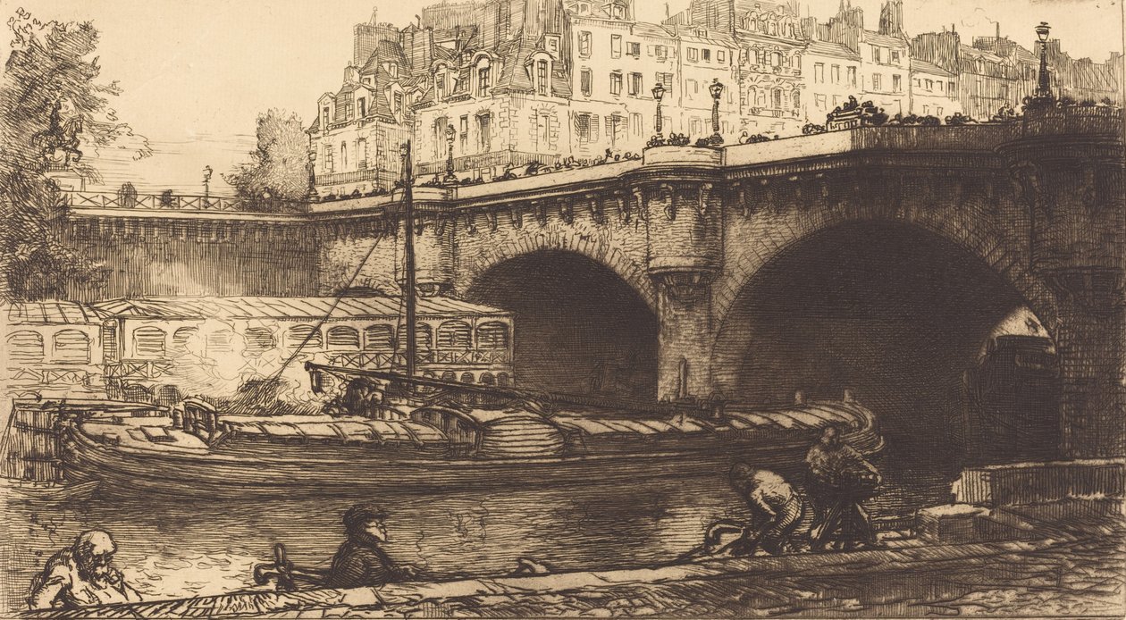 Pont Neuf, 1901. finlandès tekijältä Auguste Lepere