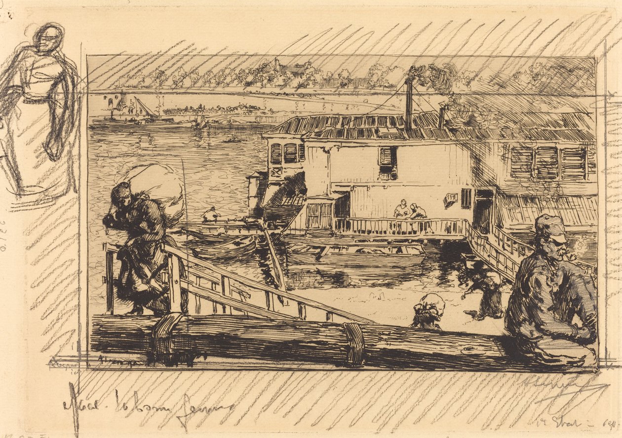 Pesutalo Pesutalo, 1891. tekijältä Auguste Lepere