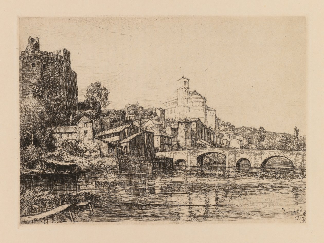 Auguste Lepère: Clisson Loire-Maritime, 1909. tekijältä Auguste Louis Lepère
