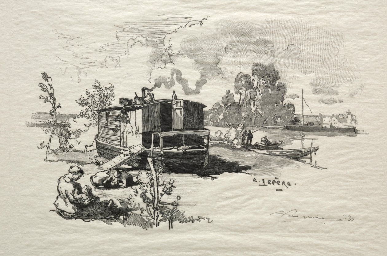 Asuntovene. tekijältä Auguste Louis Lepère