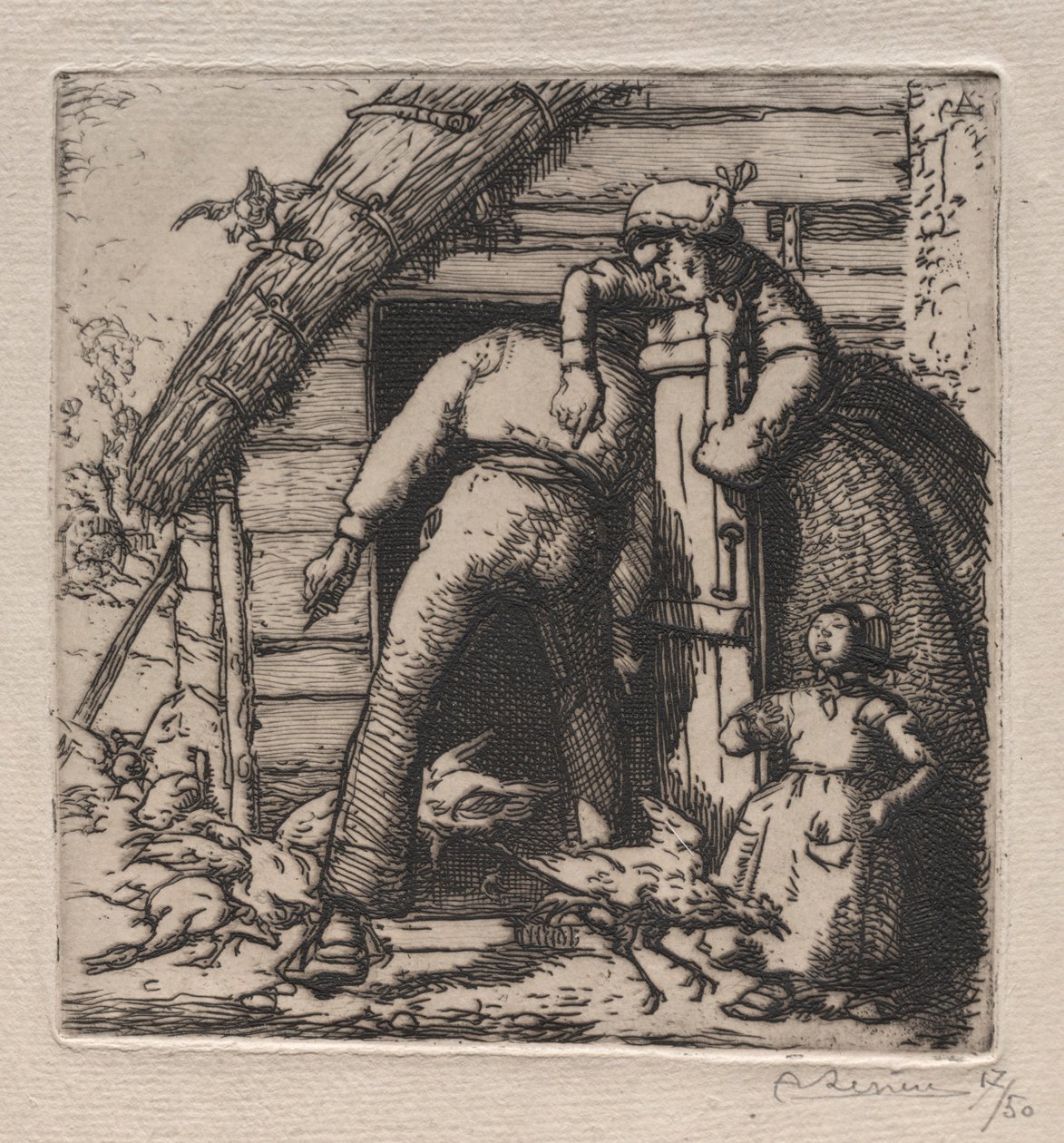 Chicken Coop saa suurimman. tekijältä Auguste Louis Lepère
