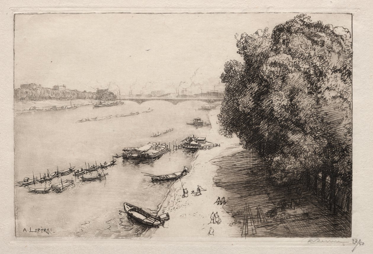 Seine kansallissillalla tekijältä Auguste Louis Lepère