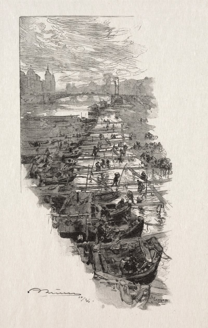 Apple Market. tekijältä Auguste Louis Lepère