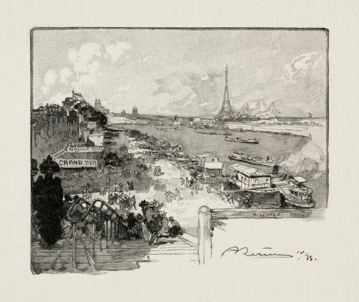 Päivittäinen piste. tekijältä Auguste Louis Lepère