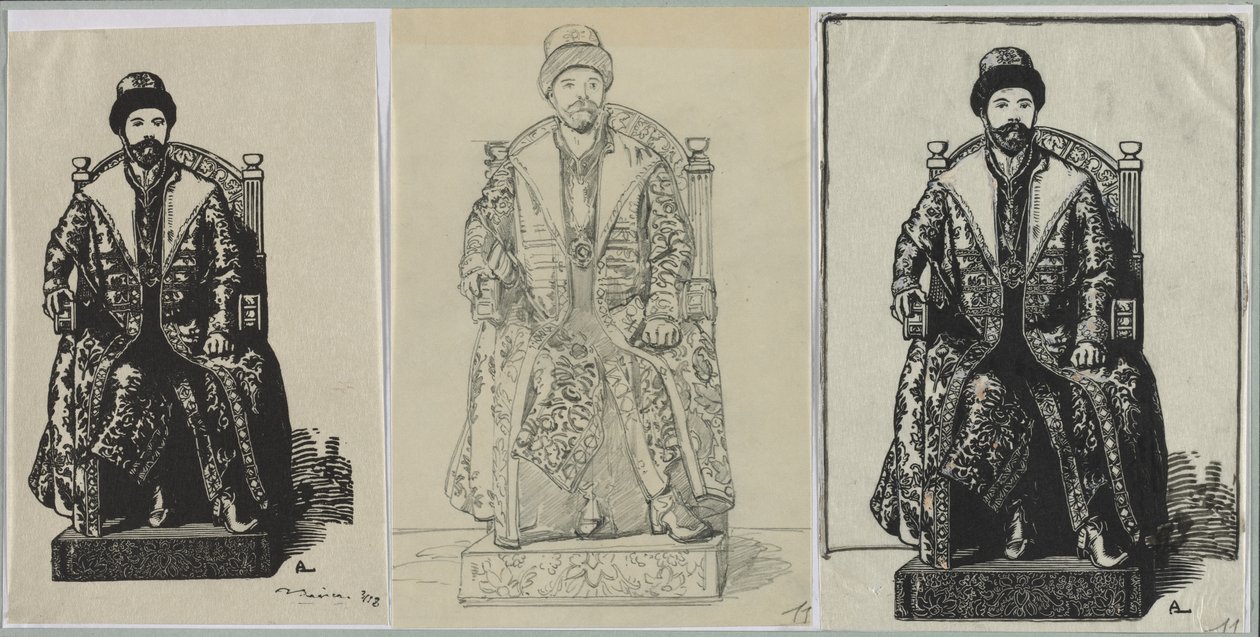 Le Tsar, 1914. tekijältä Auguste Louis Lepère