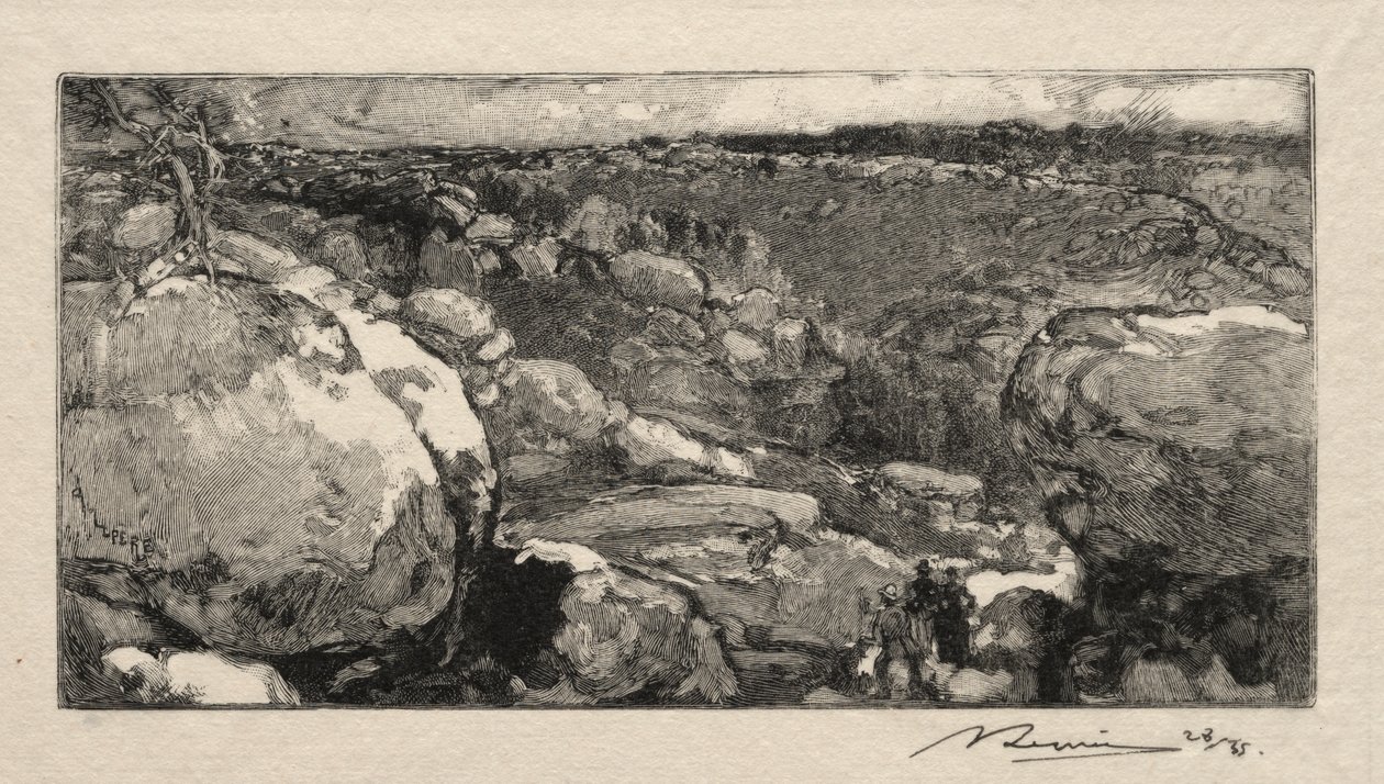 Long-Rocherin sirkus tekijältä Auguste Louis Lepère