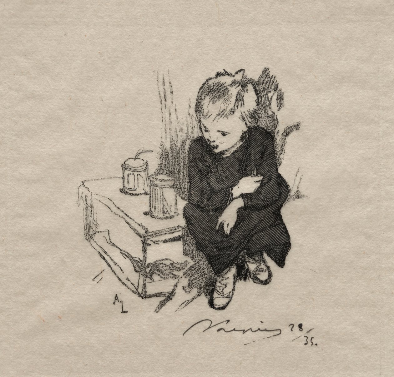 Lapsella on orsetti tekijältä Auguste Louis Lepère