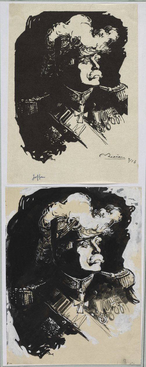 Marsalkka Joffre, 1914. tekijältä Auguste Louis Lepère